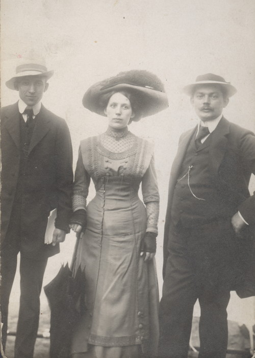 Stanisaw  Sipiski - z Elbiet Blasel i prawd. jej bratem (po lewej)
