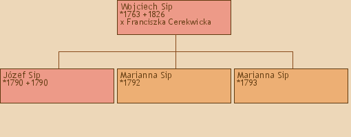 Drzewo genealogiczne - Wojciech Sip