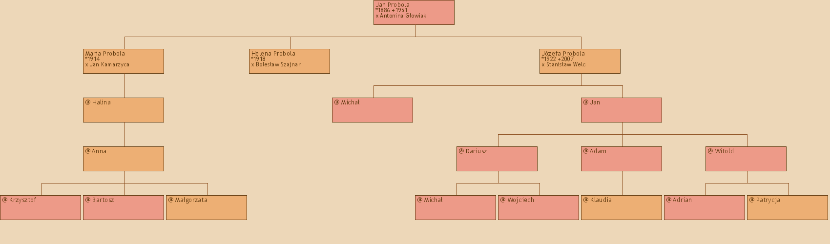 Drzewo genealogiczne - Jan Probola