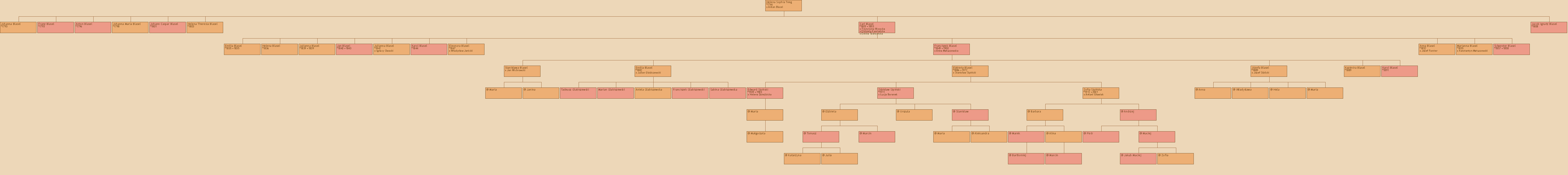 Drzewo genealogiczne - Helena Sophia Teeg