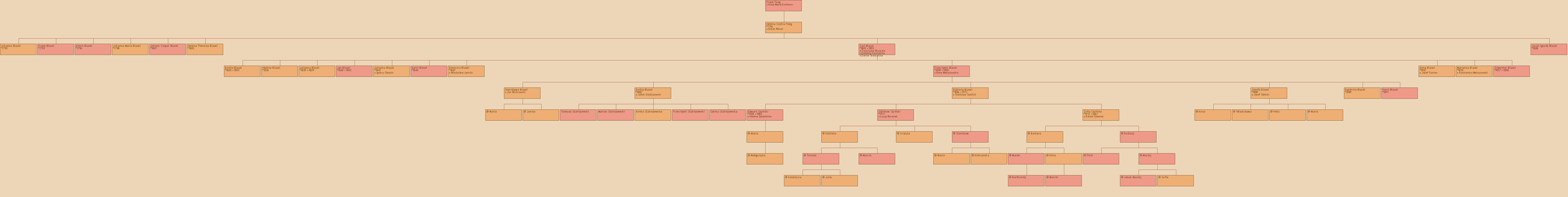 Drzewo genealogiczne - Franz Teeg