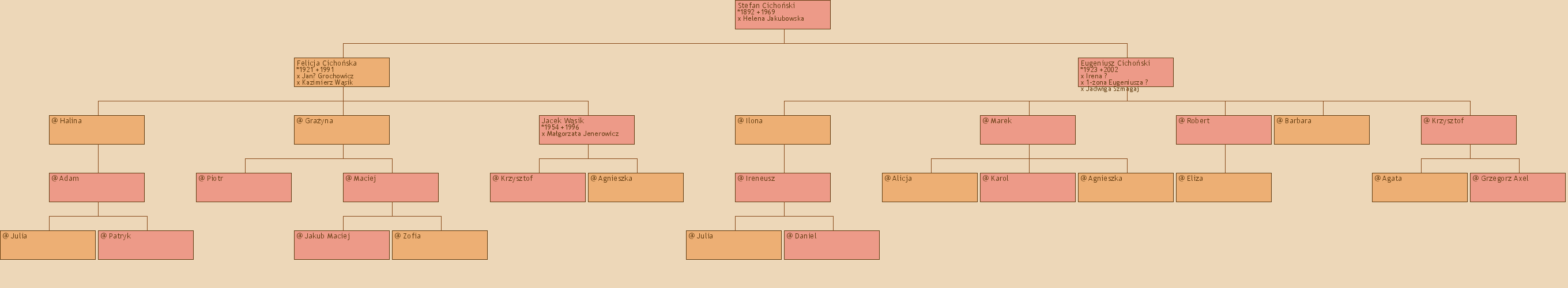 Drzewo genealogiczne - Stefan Cichoski