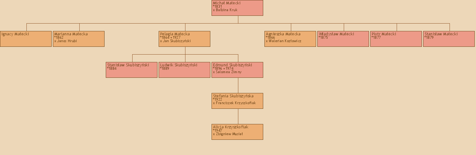 Drzewo genealogiczne - Micha Maecki