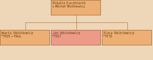 Drzewo genealogiczne - Rozalia Kaczmarek