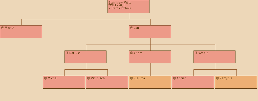 Drzewo genealogiczne - Stanisaw Welc