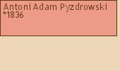 Drzewo genealogiczne - Antoni Adam Pyzdrowski