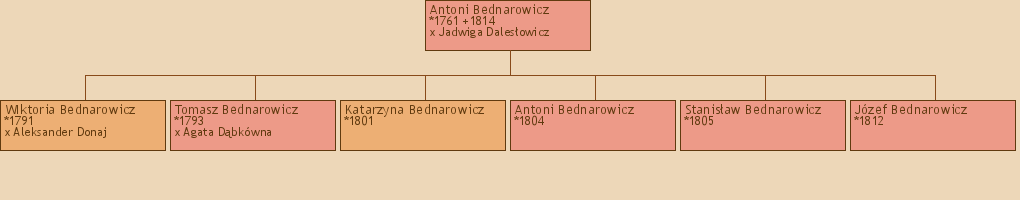 Drzewo genealogiczne - Antoni Bednarowicz