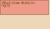 Drzewo genealogiczne - Wadysaw Maecki