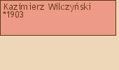 Drzewo genealogiczne - Kazimierz Wilczyski