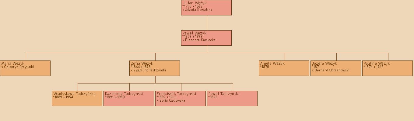 Drzewo genealogiczne - Julian Wyk